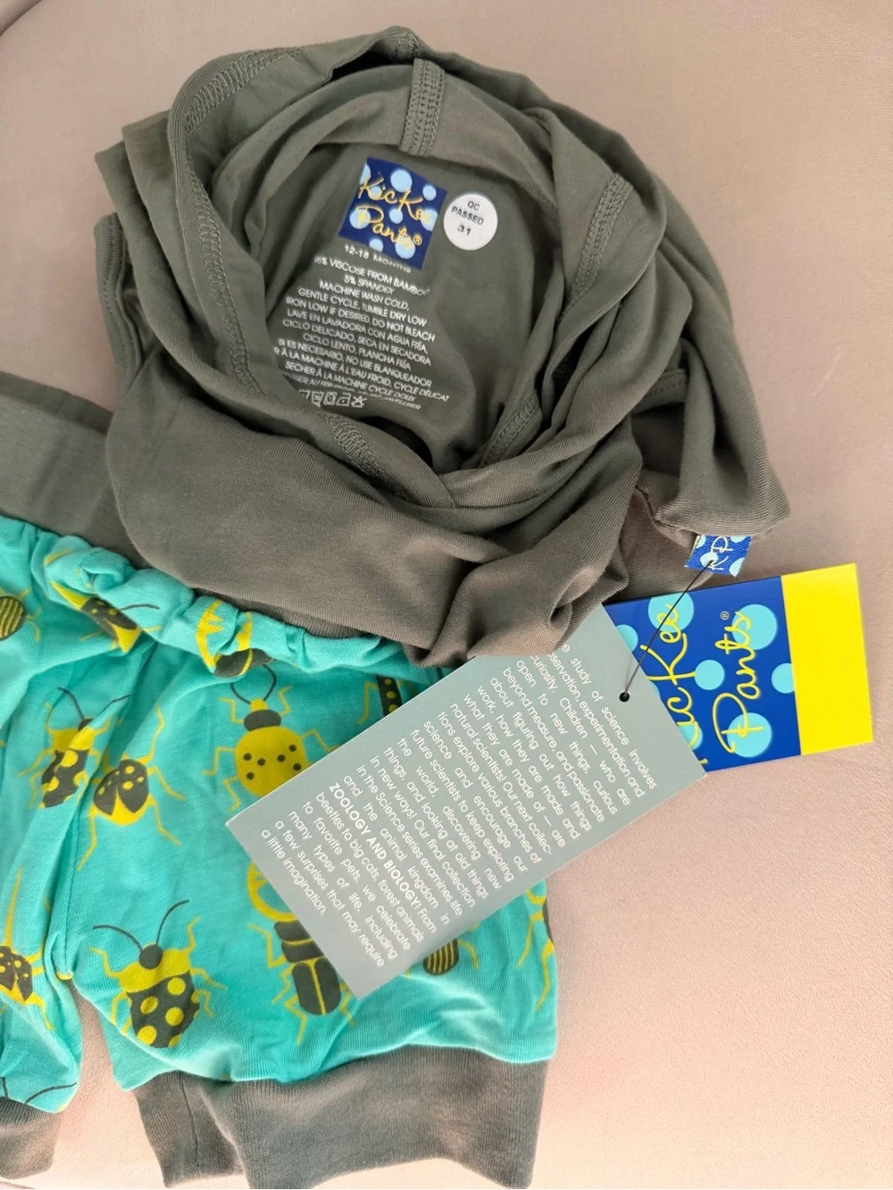 NWT KicKee Pants Print Short Sleeve Hoodie Tank and Shorts Matching Outfit